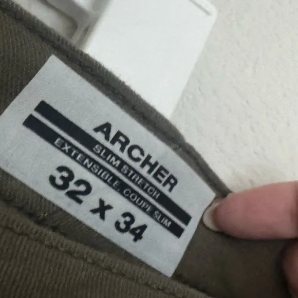 Buffalo David Bitton Archer Slim Stretch 5 Pocket Pant Green - Picture 9 of 9